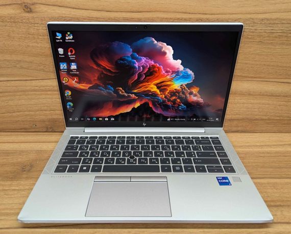 Ультрабук Б-класс HP EliteBook 840 G8 / 14" (1920x1080) IPS / Intel Core i7-1185G7 (4 (8) ядра по 3.0 - 4.8 GHz) / 16 GB DDR4 / 512 GB SSD / Intel Iris Xe Graphics / WebCam / TouchID / Windows 10 б/у | Зображення 1