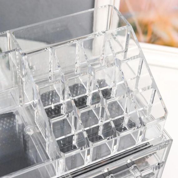 Органайзер для косметики (24x19x15), Cosmetic Storage Box / Настільний акриловий органайзер | Зображення 3