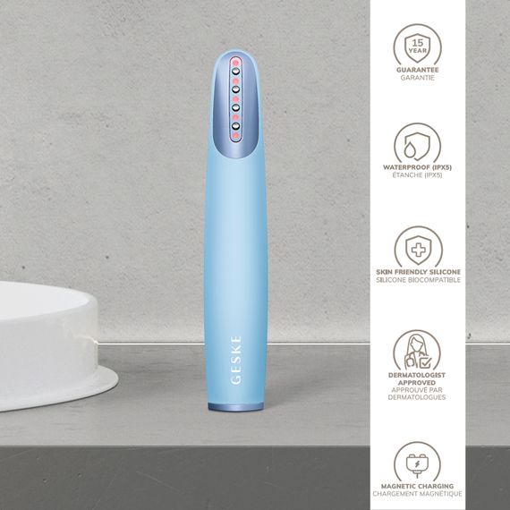 Устройство для укрепления и тонизации кожи лица GESKE Skin Firming Wand 7в1 starlight, Голубой | Зображення 2