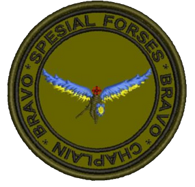 Шеврон Spesial Forses Bravo Chaplain