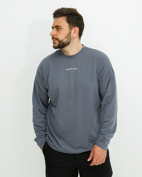 Світшот Україна графит S XL | Зображення 4