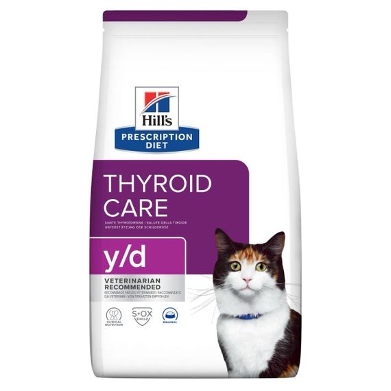 Сухий корм для котів із захворюваннями щитовидної залози Hill's Prescription Diet Feline Y/D, 1.5 кг