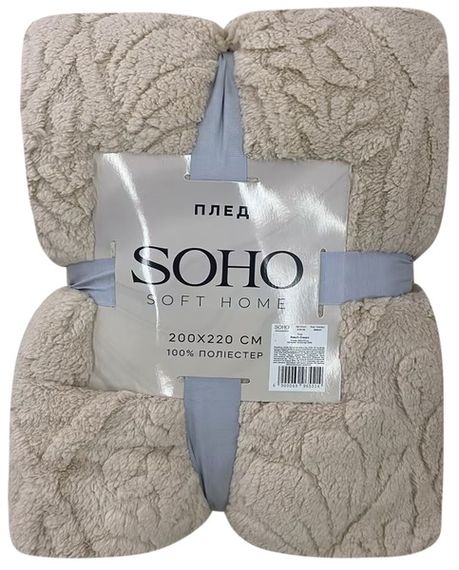 Плед Soho 200х220 см Rasch Cream