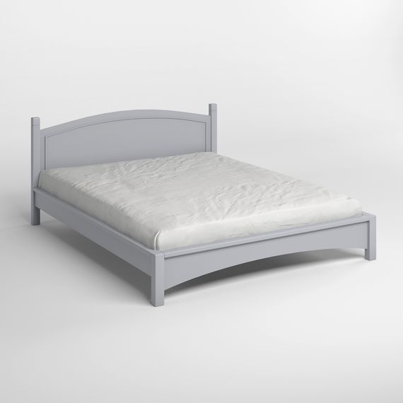 Двоспальне дерев&#039;яне ліжко Mebigrand Мангеттен Н Світло-сірий (RAL7040) 180х190 см (MBG-3418) | Зображення 1