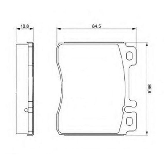 Гальмівні колодки Bosch дискові передні MB C/S/E-Class ''>98 0986460976 | Зображення 1