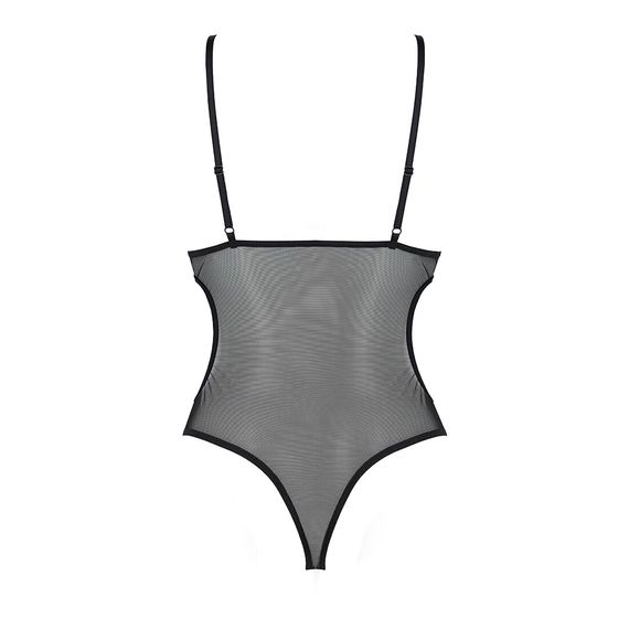 Боді з ажурним ліфом Passion CHRISTA BODY XXL/XXXL, black | Зображення 3