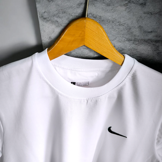 Чоловіча футболка Nike біла (ТОП якість - вишивка) | Зображення 2