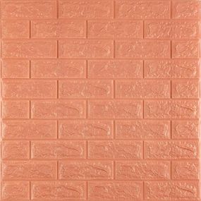 3D панель самоклеюча 700x700x7мм цегла Пудра SW-00001800