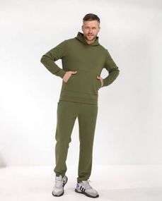 Мужской спортивный костюм SOLINNA Mod 105, комплект худые + брюки,  46–60 Хаки, 50–52