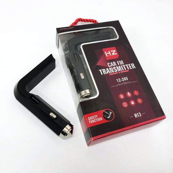 Автомобільний MP3 Трансмітер FM-модулятор HZ H13 LCD AUX/USB, Bluetooth фм передавач для автомагнітоли | Зображення 8