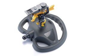 Дождеватель круговой импульсный на пластиковой базе СИЛА