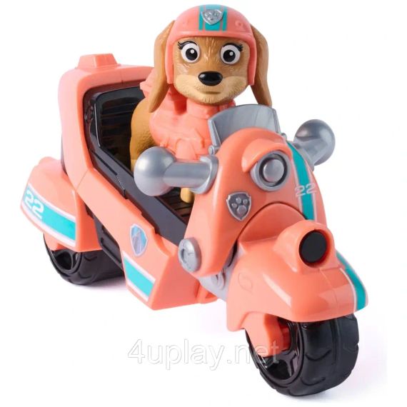 Мотоцикл і фігурка Ліберті Щенячий патруль у кіно Оригінал Paw Patrol The Movie Liberty Rescue Motorcycle | Зображення 3
