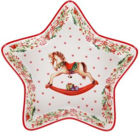 Порцелянова страва зірка Сhristmas present 28см