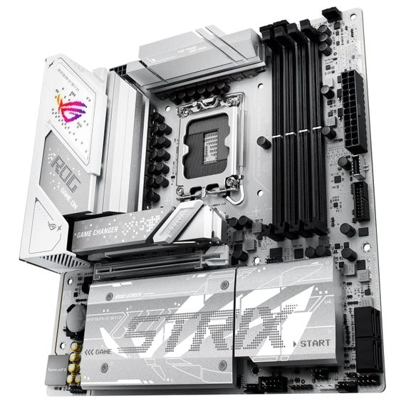 Материнcкая плата ASUS ROG STRIX B860-G GAMING WIFI s1851 B860 4xDDR5 M.2 DP HDMI USB Type-C Wi-Fi BT mATX белый 90MB1JF0-M0EAY0 | Зображення 2