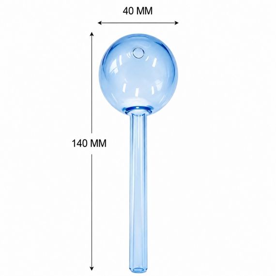Стеклянная трубка Globe Long Oil Blue | Зображення 2