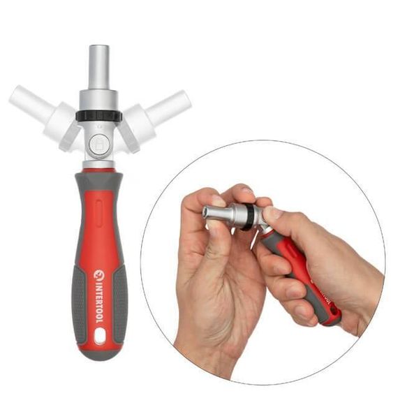 Набір викруток з комплектом насадок 51 од. INTERTOOL VT-3352 | Зображення 3