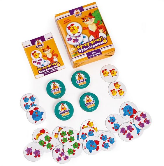Гра настільна Vladi Toys розважальна Crazy Koko "Ку-ку-рі-ку!" VT8025-08 (укр) | Зображення 1