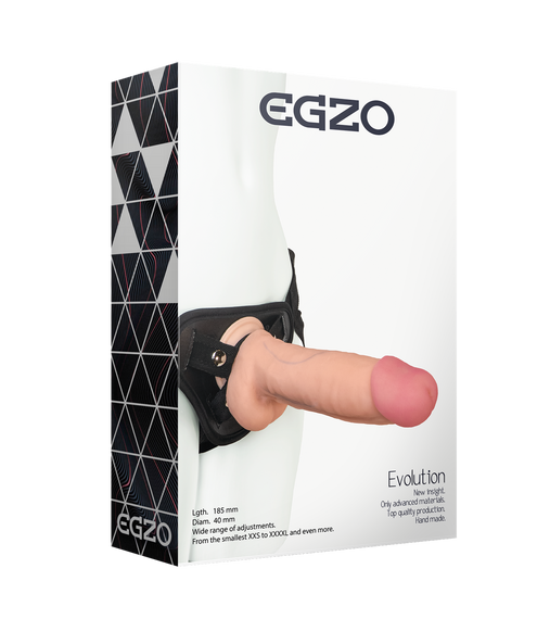 Страпон жіночий EGZO Evolution STR005 (20 см х 4,8 см) Sex Aura