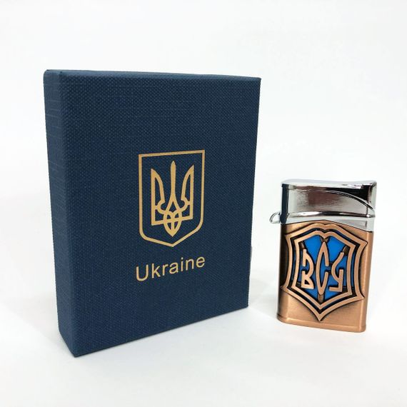 Запальничка газова ЗСУ (Подарунка, Гостро полум'я) HL-4112-4. HV-330 Колір: бронза | Зображення 7
