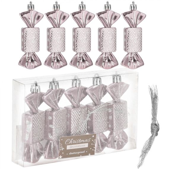 Набір ялинкових іграшок Springos h=8 см 5 шт CA0164 | Зображення 2