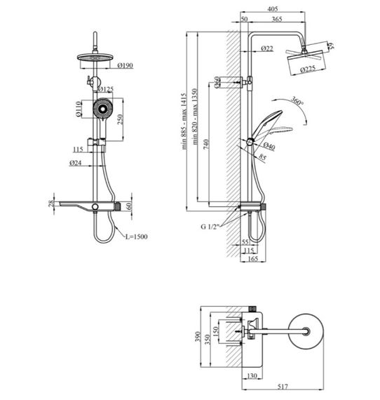 Душова система Kroner KRP Armada - SCH065 (CV033878) | Зображення 1