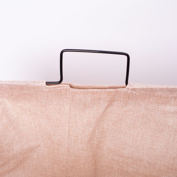 Кошик для білизни на підставці 36×32×52 (см) м'який Бежевий HP-41-11BE | Зображення 2