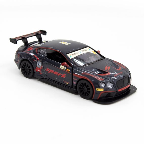 Машинка Бентлі Континенталь Gt3 у чорному кольорі. | Зображення 9