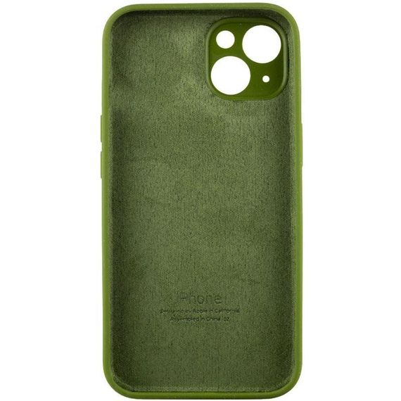 Чохол Silicone Case Full Camera Protective (AA) для Apple iPhone 15 Plus (6.7") Зелений / Dark Olive | Зображення 3