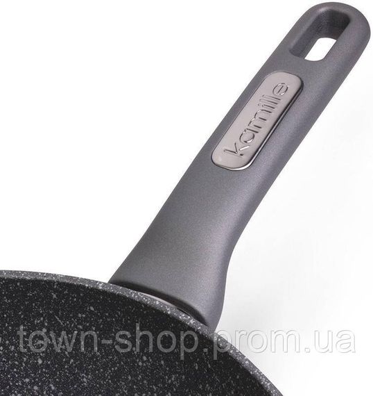 Сковорода-сотейник Kamille Granite Ø30см с гранитным антипригарным покрытием KM-4297GR | Зображення 2