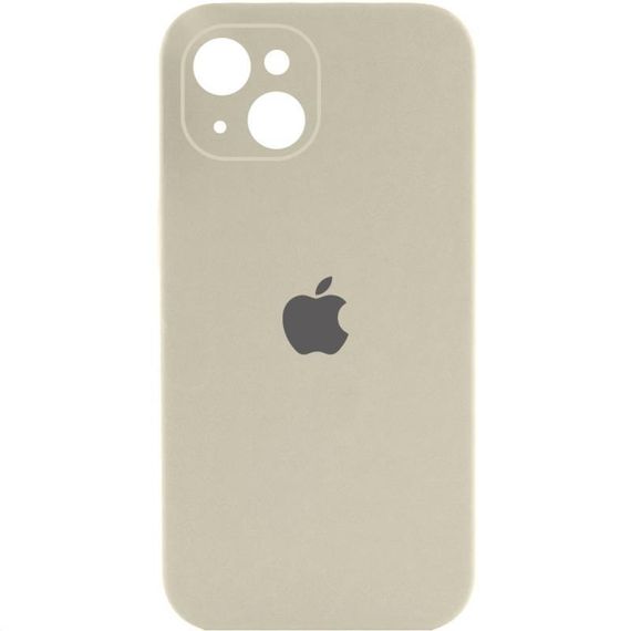 Чохол Silicone Case Full Camera Protective (AA) для Apple iPhone 15 (6.1") Бежевий / Antique White