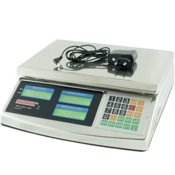 Торговые электронные весы Matarix MX-413 до 50 кг | Зображення 1