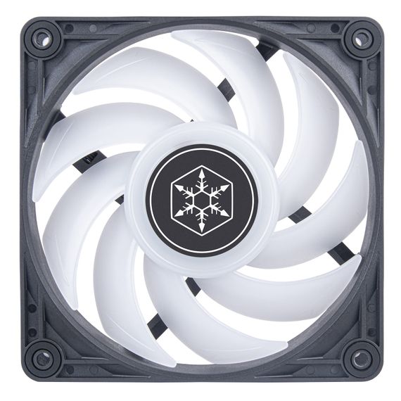 SilverStone Корпусний вентилятор Vista VS120B-ARGB, 120мм, 2000rpm, 4pinPWM, 3pin +5VARGB, 30.6dBa, чорний (SST-VS120B-ARGB) | Зображення 5