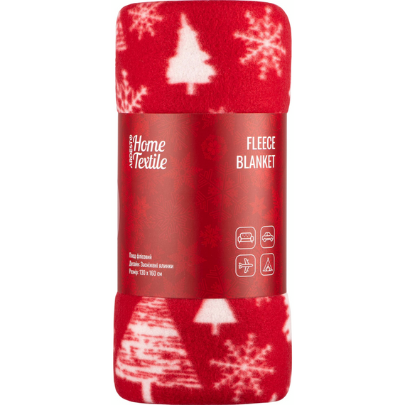 Плед Ardesto Fleece 130x160см, засніжені ялинки (ART0715PB)