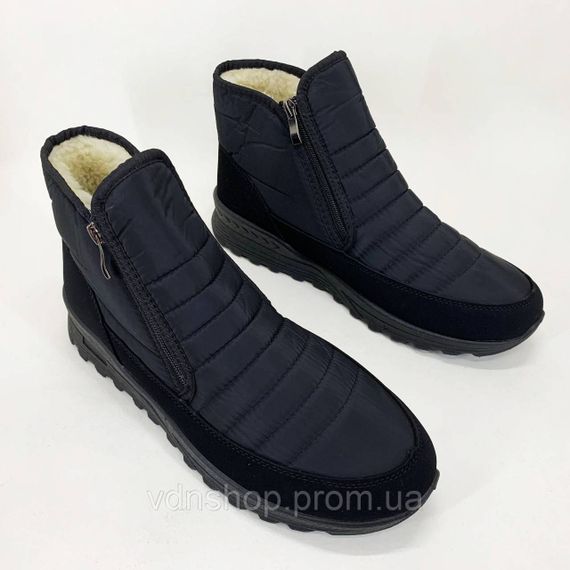 Акуратне зимове чоловіче взуття 45р, Кросівки зимові чоловічі натуральні, Кросівки утеплені для зими IM-42 | Зображення 5