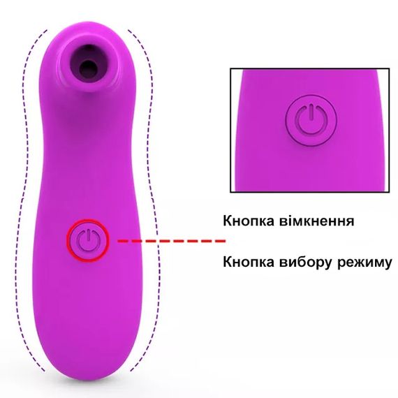Вакуумний стимулятор клитора  (питание 2 * ААА) | Зображення 3