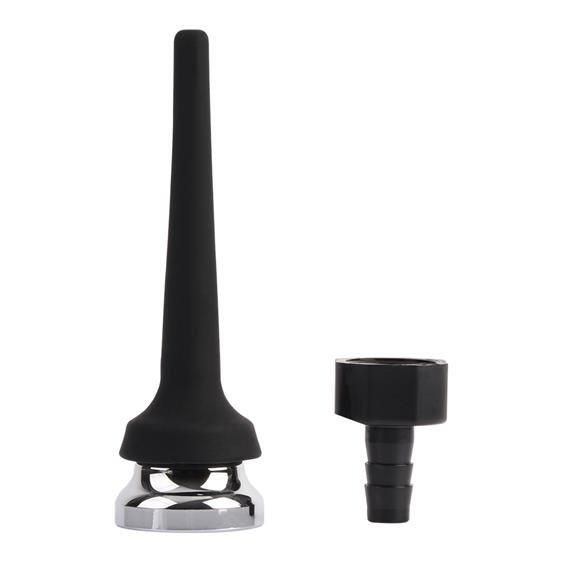Трубка для анального душа - Black Mont Tapered Silicone Enema Attachment 4.4" sexstyle | Зображення 1