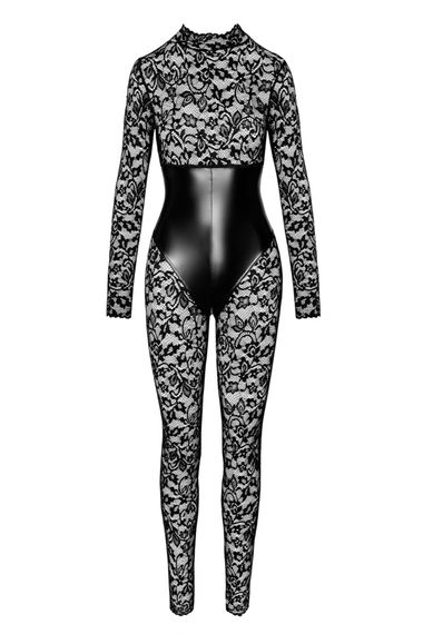 Комбінезон Noir Handmade F299 Enigma lace catsuit with underbust bodice Чорний XL | Зображення 3