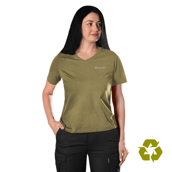 Футболка Pani Totem Logo V-neck Tan (8285), L