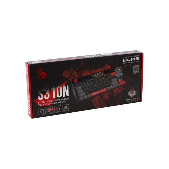 Клавіатура A4Tech Bloody S310N USB Energy Red (4711421000598) | Зображення 5