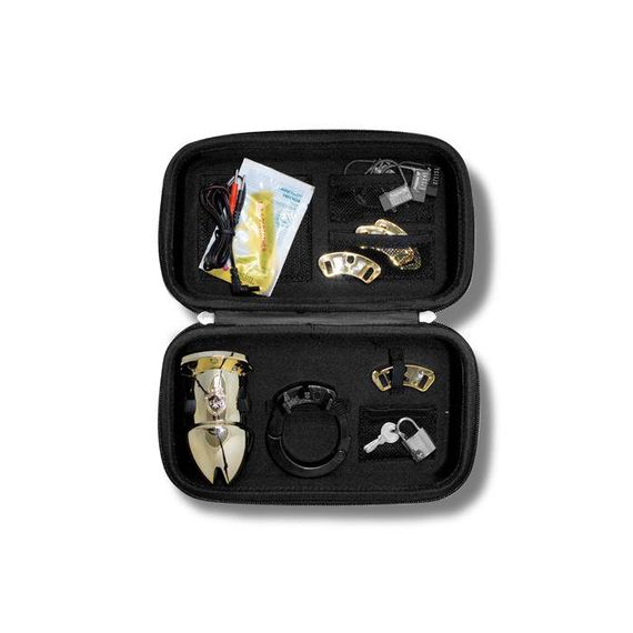 Клітка для члена з електростимуляцією Mystim Pubic Enemy No 1 - Gold Edition | Зображення 2