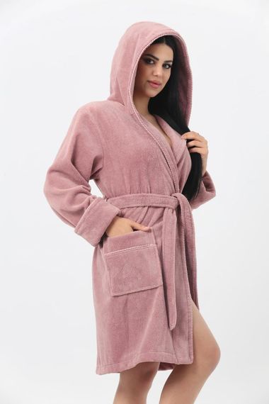 Жіночий халат Nusa 6915, пудровий S | Зображення 5