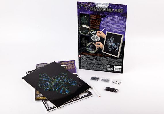 Набір творчої творчості "DIAMOND ART" DAR-01 Danko Toys Нестримний Вид 5 | Зображення 2