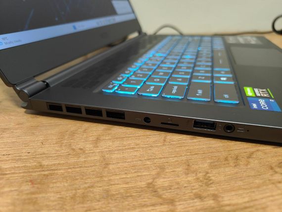 Игровой ноутбук MSI Stealth 15M A11UEKV / 15.6" (1920x1080) IPS / Intel Core i7-11375H (4 (8) ядра по 3.0 - 5.0 GHz) / 16 GB DDR4 / 512 GB SSD / nVidia GeForce RTX 3060, 6 GB GDDR6, 192-bit / WebCam / Windows 10 Home б/у | Зображення 7