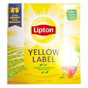 Чай чорний без добавок у пакетиках Lipton 88 пакетів (176 г) Польща