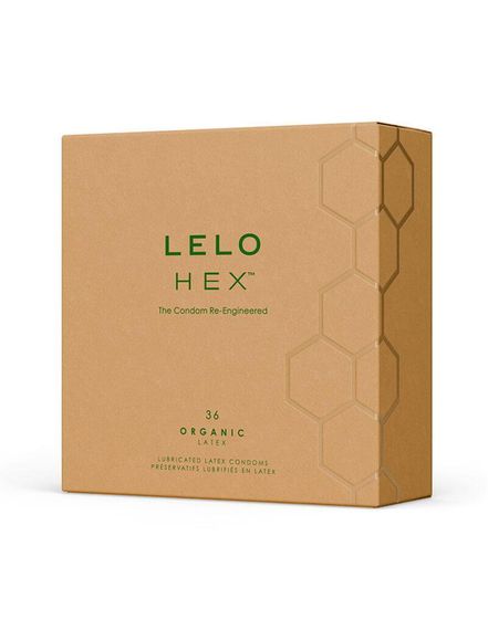 Презервативы LELO HEX Condoms Organic 36 Pack, тонкие и суперпрочные | Зображення 1