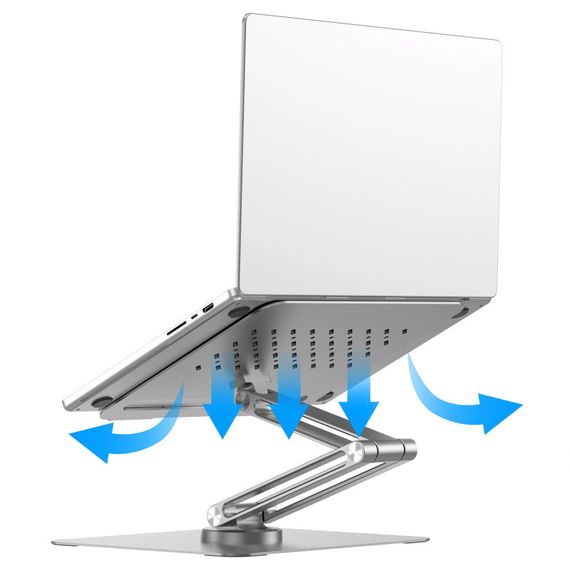 Подставка для ноутбука WIWU ZM-S801 Rotative Foldable Laptop Stand Silver | Зображення 1