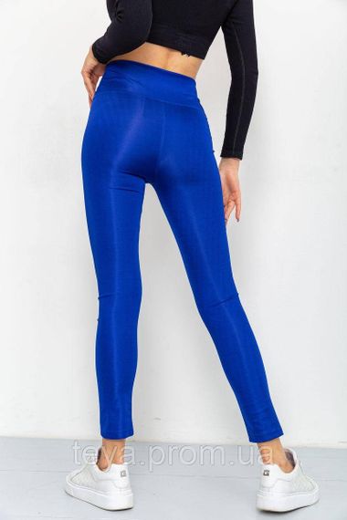 Лосини жіночі з біфлексу, колір електрик, розмір XL FA_003986 | Зображення 3