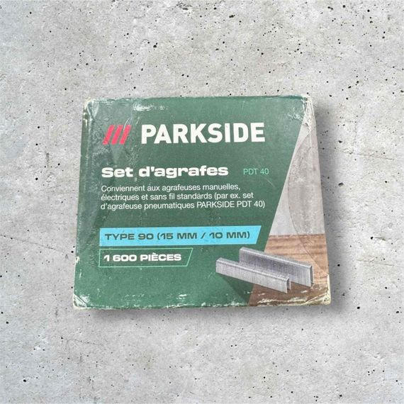 Набір скоб Parkside виготовлений з оцинкованої сталі