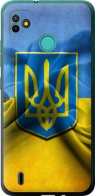 Чехол на Tecno Pop 5 BD2p Флаг и герб Украины 1 "375u-2412-17620"