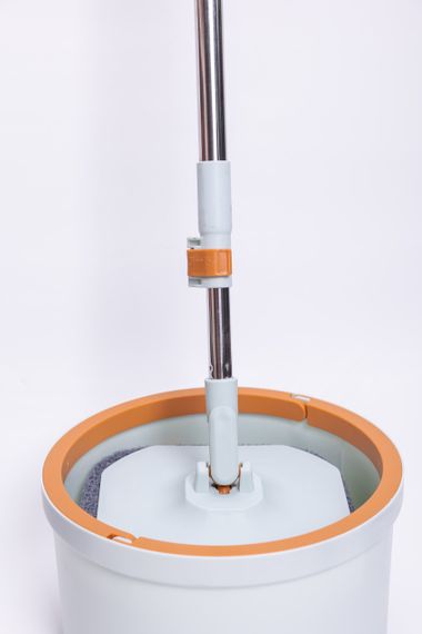 Набір для прибирання швабра з віджимом 119 (см) та відром 7 (л) професійна швабра з відром Блакитний HP-35015-45 | Зображення 4